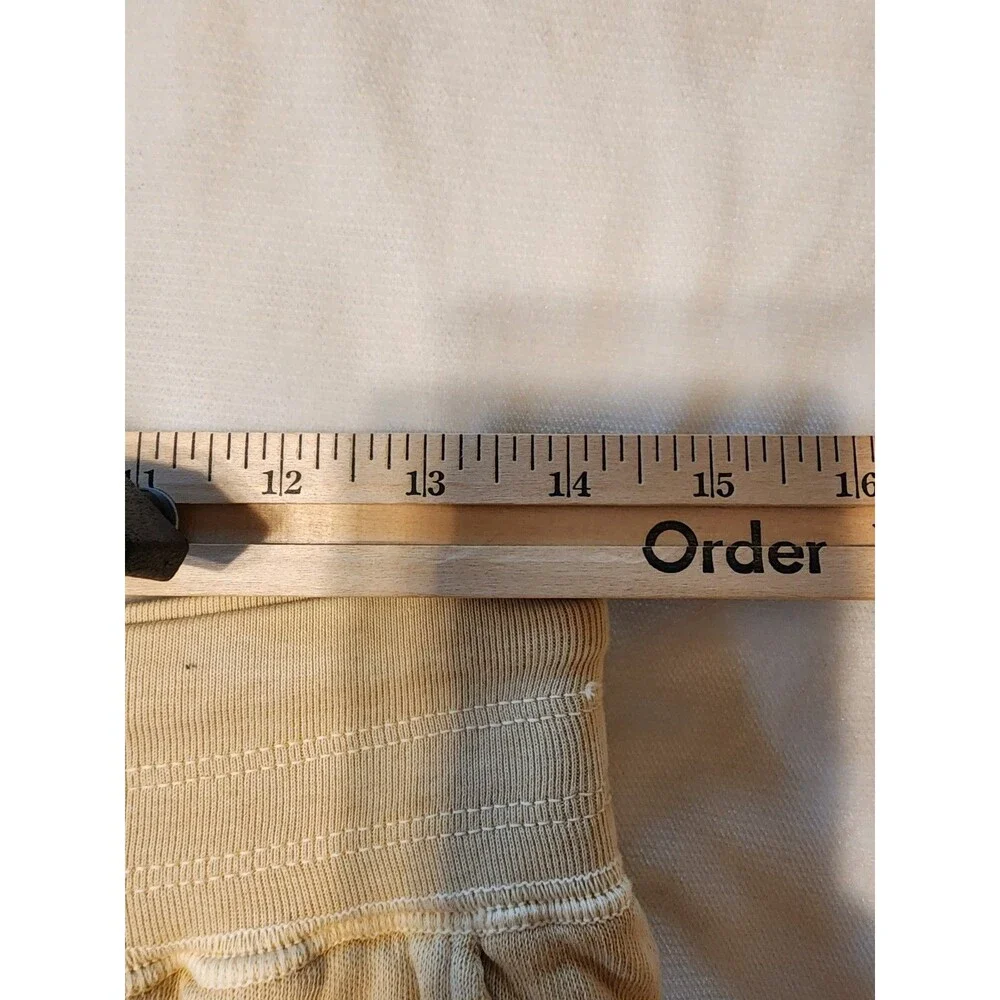 Unsubscribed Cotton Joggers Womens Small Yellow Sustainable Drawcord USA Made